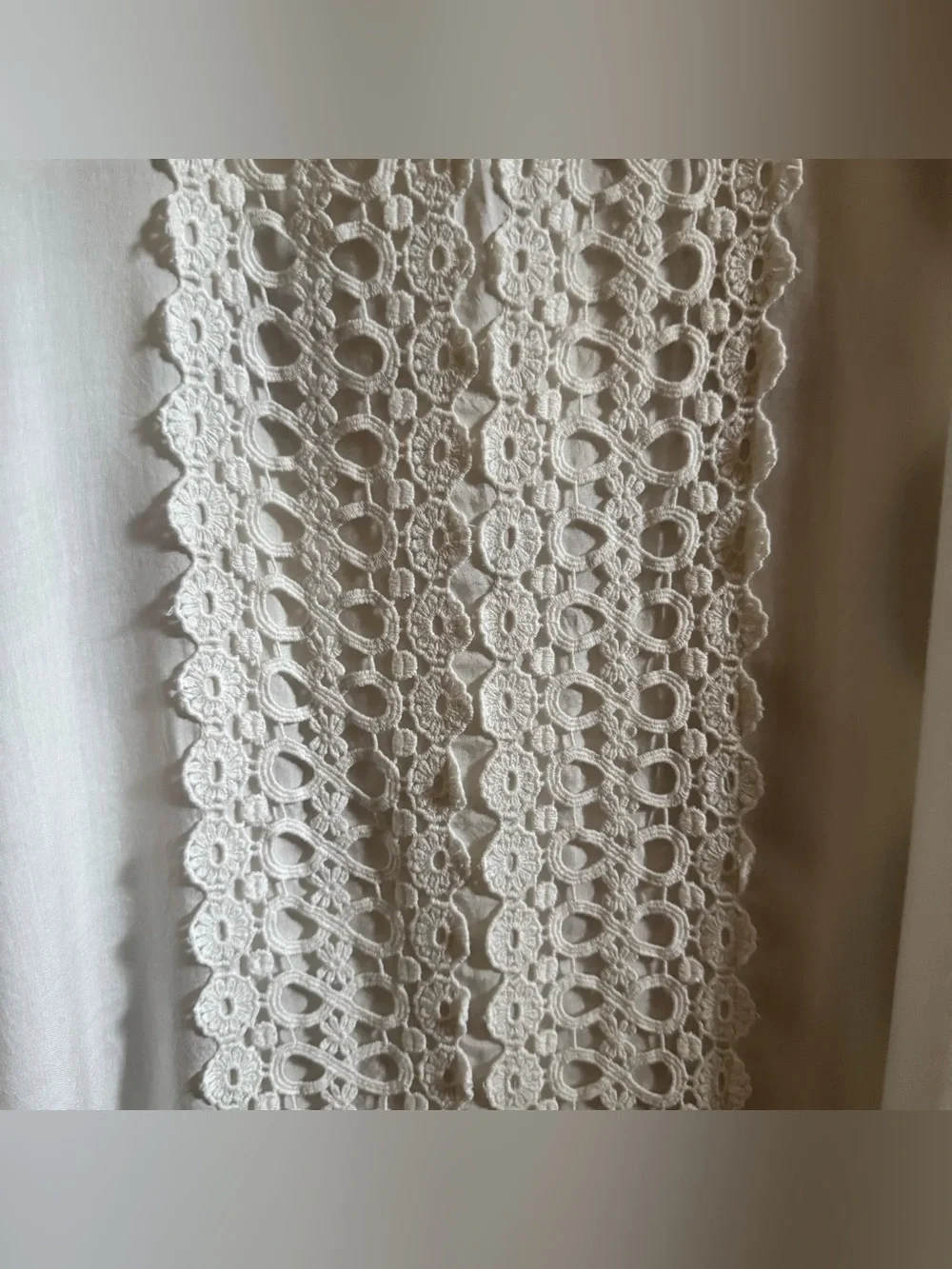 Z&L Europe White eyelet lace swim cover up dress